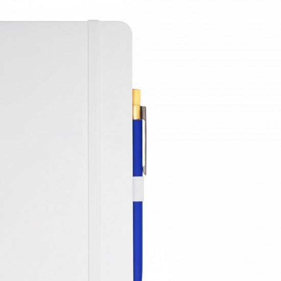 Блокнот в клітинку А5 Berganote Soft, тверда обкладинка білий - 50040238-08