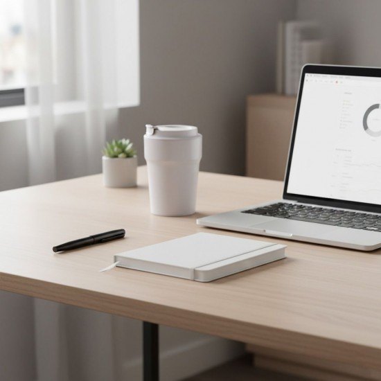 Блокнот в клітинку А5 Berganote Soft, тверда обкладинка білий - 50040238-08