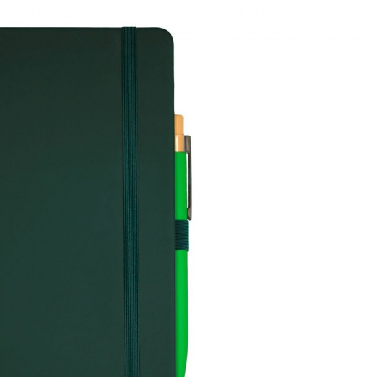 Блокнот в клітинку А5 Berganote Soft, тверда обкладинка темно-зелений - 50040238-99 Блокнот в клітинку А5 Berganote Soft, тверда обкладинка темно-зелений - 50040238-99