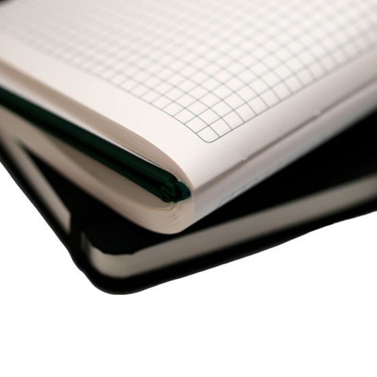 Блокнот в клітинку А5 Berganote Soft, тверда обкладинка темно-зелений - 50040238-99