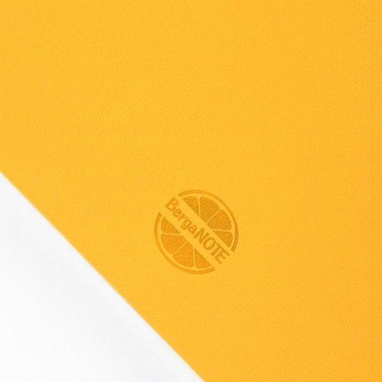 Блокнот в лінію А5 Berganote Flexible, м'яка обкладинка жовтий - 50040338-05
