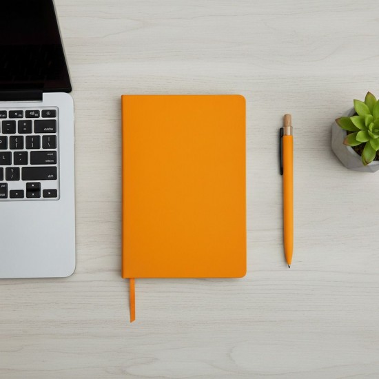 Блокнот в лінію А5 Berganote Flexible, м'яка обкладинка помаранчевий - 50040338-06