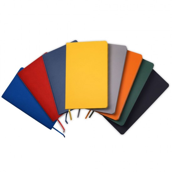 Блокнот в лінію А5 Berganote Flexible, м'яка обкладинка темно-синій - 50040338-44