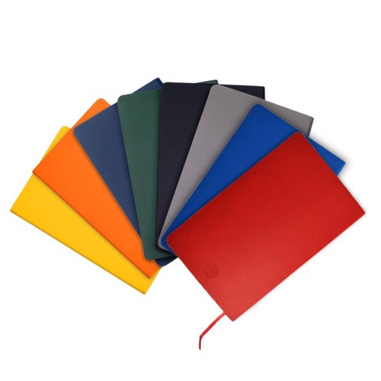 Блокнот в лінію А5 Berganote Flexible, м'яка обкладинка темно-синій - 50040338-44