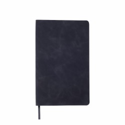 Блокнот в лінію А5 Berganote Delgado, м'яка обкладинка чорний - 50040438-01