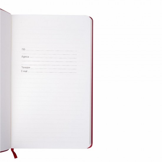 Блокнот в лінію А5 Berganote Delgado, м'яка обкладинка червоний - 50040438-02 Блокнот в лінію А5 Berganote Delgado, м'яка обкладинка червоний - 50040438-02
