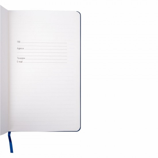 Блокнот в лінію А5 Berganote Delgado, м'яка обкладинка синій - 50040438-03