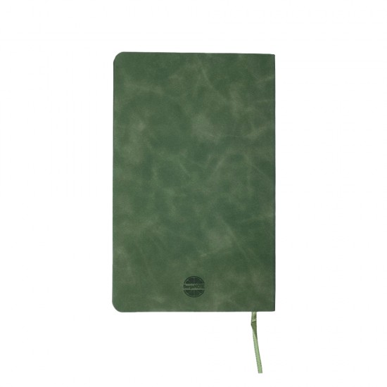 Блокнот в лінію А5 Berganote Delgado, м'яка обкладинка темно-зелений - 50040438-99