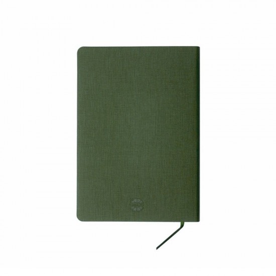 Блокнот в клітинку А5 Berganote Tessil, м'яка обкладинка зелений - 50040538-04