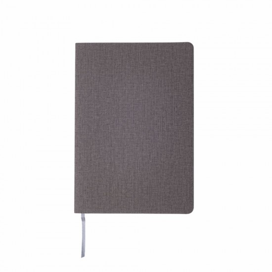 Блокнот в клітинку А5 Berganote Tessil, м'яка обкладинка сірий - 50040538-07