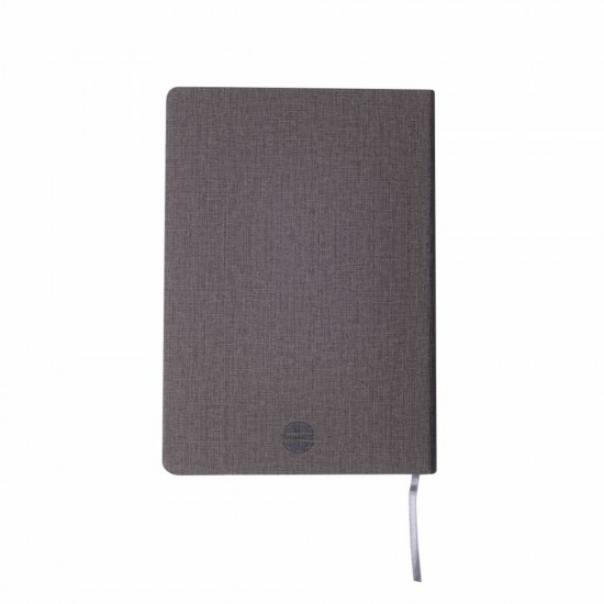 Блокнот в клітинку А5 Berganote Tessil, м'яка обкладинка сірий - 50040538-07