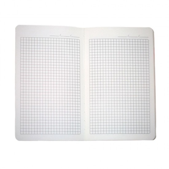 Блокнот в клітинку А5 Berganote Tessil, м'яка обкладинка сірий - 50040538-07