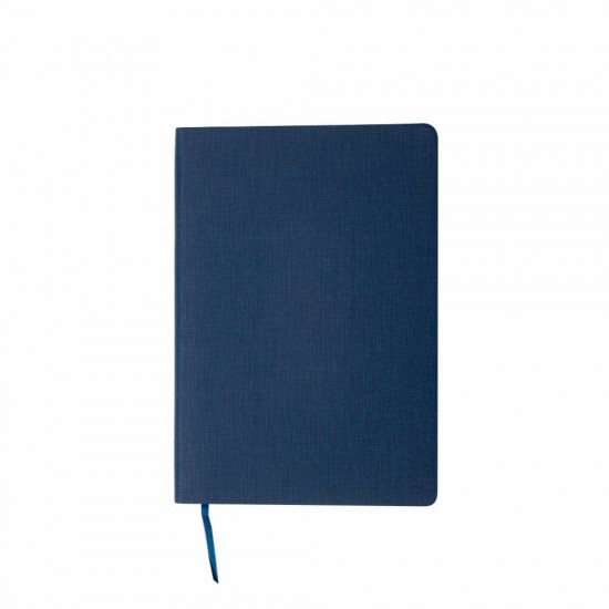 Блокнот в клітинку А5 Berganote Tessil, м'яка обкладинка темно-синій - 50040538-44