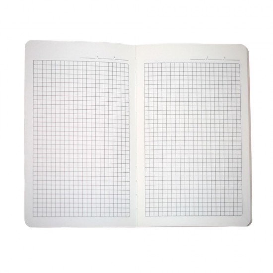 Блокнот в клітинку А5 Berganote Tessil, м'яка обкладинка темно-синій - 50040538-44