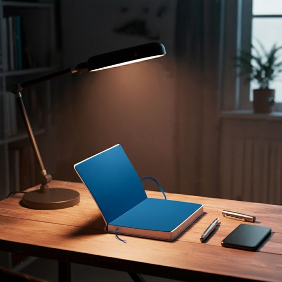 Блокнот в клітинку А5 Berganote Alanis, м'яка обкладинка білий/синій - 50040638-03