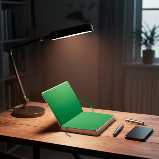 Блокнот в клітинку А5 Berganote Alanis, м'яка обкладинка білий/зелений - 50040638-04