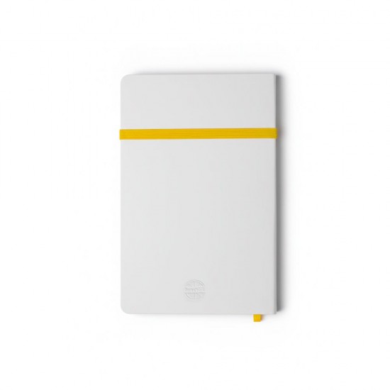 Блокнот в клітинку А5 Berganote Alanis, м'яка обкладинка білий/жовтий - 50040638-05