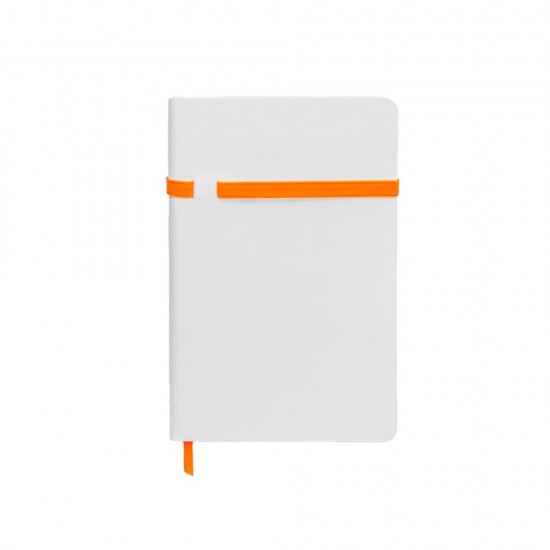 Блокнот в клітинку А5 Berganote Alanis, м'яка обкладинка білий/помаранчевий - 50040638-06