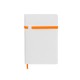 Блокнот в клітинку А5 Berganote Alanis, м'яка обкладинка білий/помаранчевий - 50040638-06