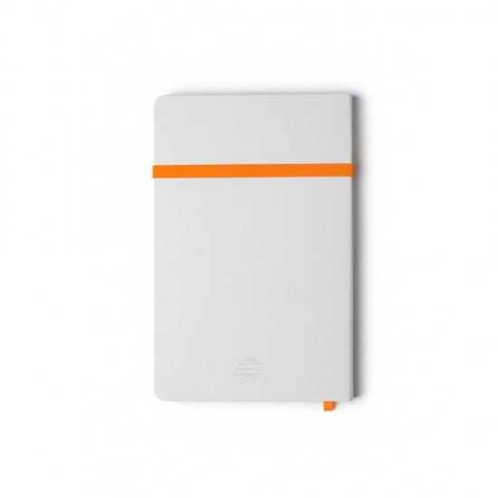 Блокнот в клітинку А5 Berganote Alanis, м'яка обкладинка білий/помаранчевий - 50040638-06