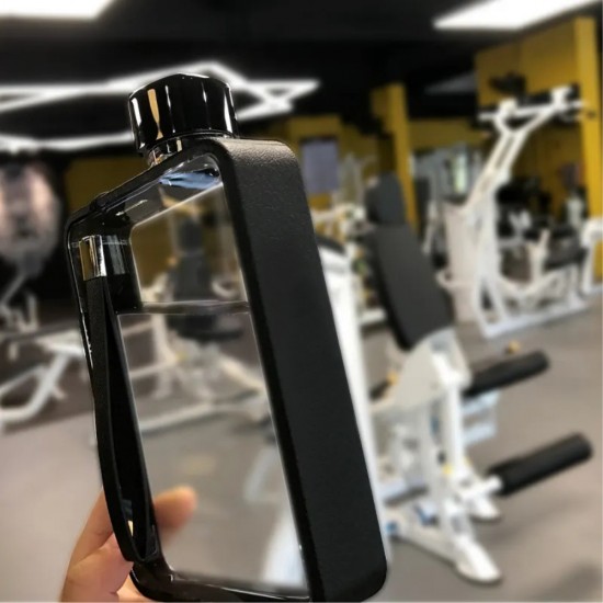 Пляшка для води 380 мл тританова Line Art Bella чорний - 60010118-01