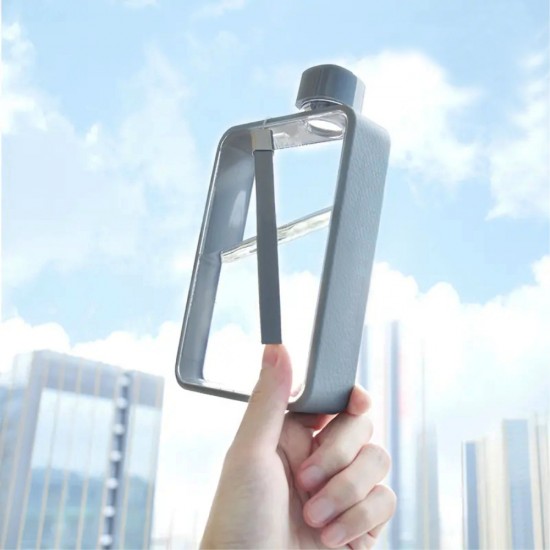 Пляшка для води 380 мл тританова Line Art Bella сірий - 60010118-07