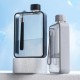 Пляшка для води плоска Bella, тританова, 380 мл сірий - 60010118-07