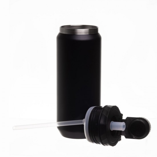 Термопляшка 600 мл сталева Line Art SportSwell, вакуумна чорний - 60012822-01