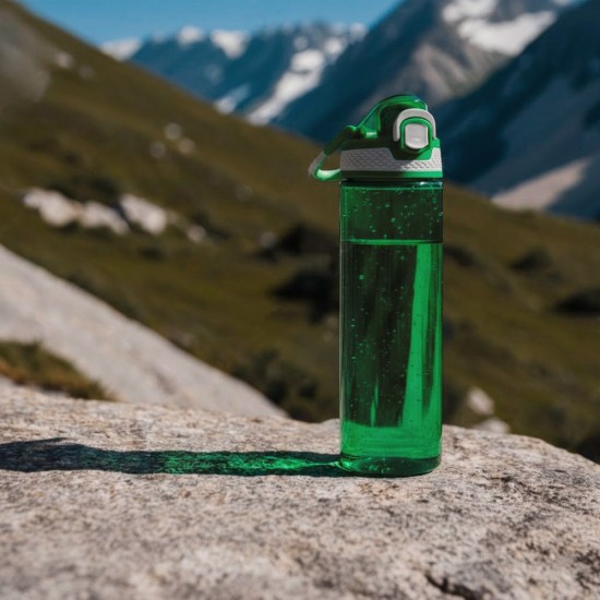Пляшка для води 700 мл тританова Line Art Rosario зелений - 60013918-04