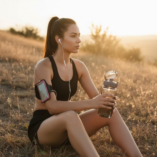 Пляшка для води 600 мл тританова Line Art Paraná сірий - 60014018-07