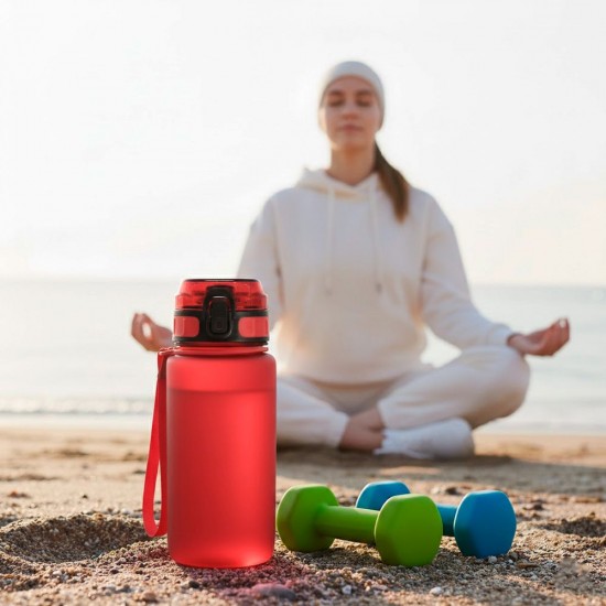 Пляшка для води 600 мл тританова Line Art La Plata червоний - 60014118-02