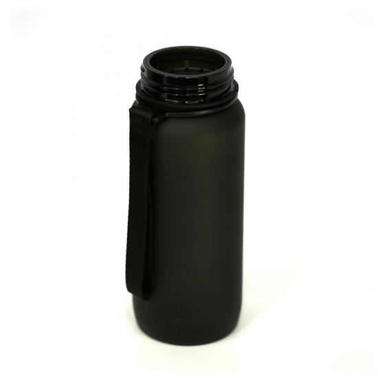 Пляшка для води 650 мл тританова Line Art Flores чорний - 60014218-01