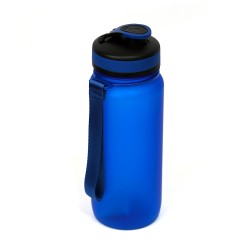 Пляшка для води 650 мл тританова Line Art Flores синій - 60014218-03