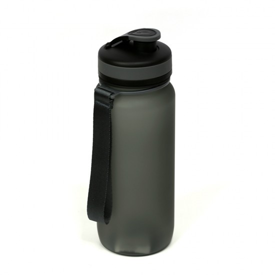 Пляшка для води 650 мл тританова Line Art Flores сірий - 60014218-07