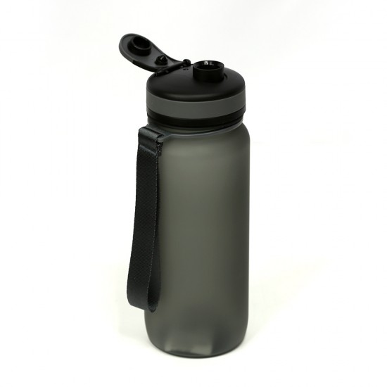 Пляшка для води 650 мл тританова Line Art Flores сірий - 60014218-07