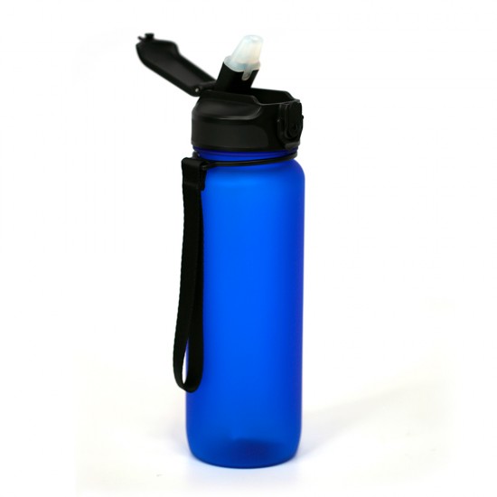 Пляшка для води 800 мл тританова Line Art Grassa синій - 60014318-03