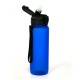 Пляшка для води 800 мл тританова Line Art Grassa синій - 60014318-03