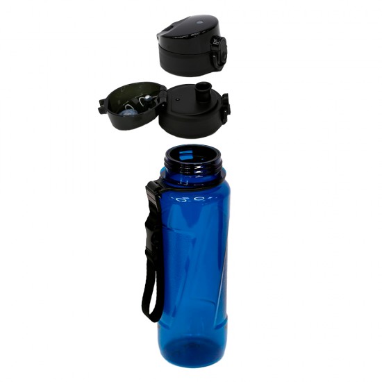 Пляшка для води 600 мл тританова Line Art Lens темно-синій - 60014418-44