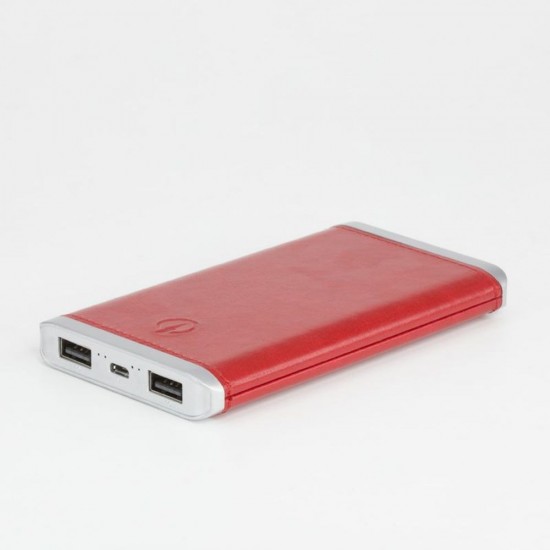 Повербанк Luxen, 6000 mAh, 2 USB червоний - 6002.2