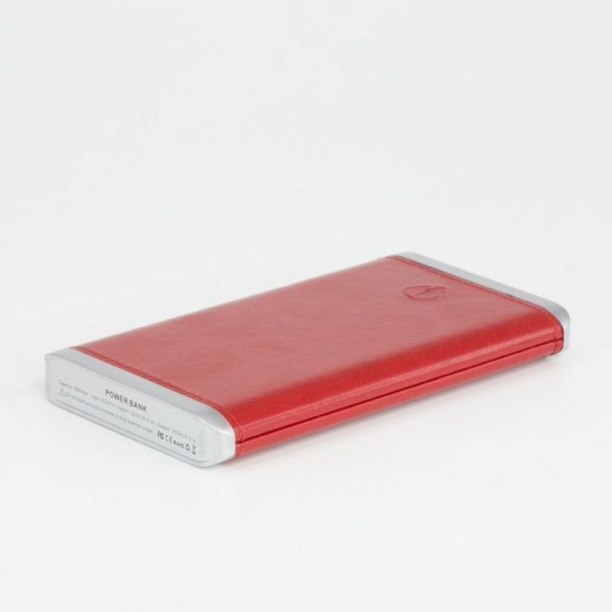 Повербанк Luxen, 6000 mAh, 2 USB червоний - 6002.2