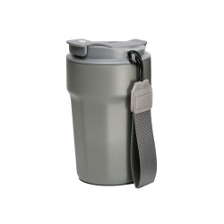 Термокружка 380 мл сталева Line Art Comfy, вакуумна сірий - 60022222-07