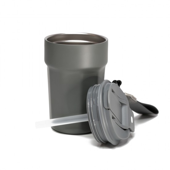 Термокружка 380 мл сталева Line Art Comfy, вакуумна сірий - 60022222-07