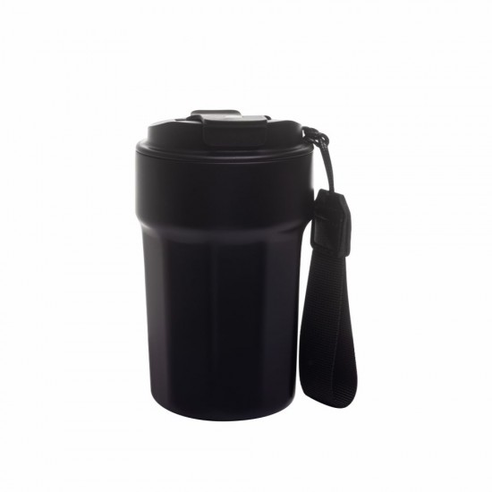 Термокружка 380 мл сталева Line Art Comfy, вакуумна чорний - 60022222-01