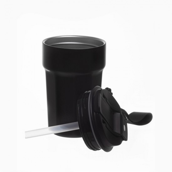 Термокружка 380 мл сталева Line Art Comfy, вакуумна чорний - 60022222-01