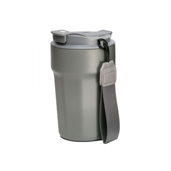 Термокружка 380 мл сталева Line Art Comfy, вакуумна сірий - 60022222-07