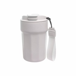 Термокружка 380 мл сталева Line Art Comfy, вакуумна білий - 60022222-08