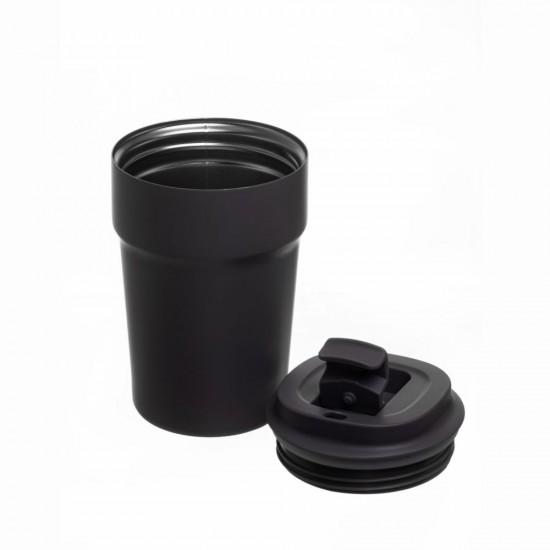 Термокружка 380 мл сталева Line Art Rhodes, вакуумна чорний - 60022322-01