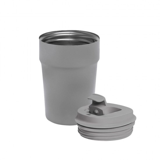 Термокружка 380 мл сталева Line Art Rhodes, вакуумна сірий - 60022322-07