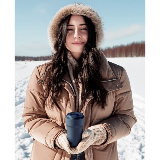 Термокружка 380 мл сталева Line Art Rhodes, вакуумна темно-синій - 60022322-44 Термокружка 380 мл сталева Line Art Rhodes, вакуумна темно-синій - 60022322-44