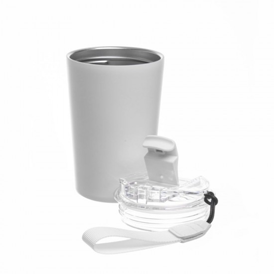 Термокружка 380 мл сталева Line Art Krit, вакуумна білий - 60022422-08